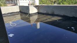 בדיקת הצפה על גג לאחר איטום - ביצוע של חברת "א. גואטה איטום ובידוד"